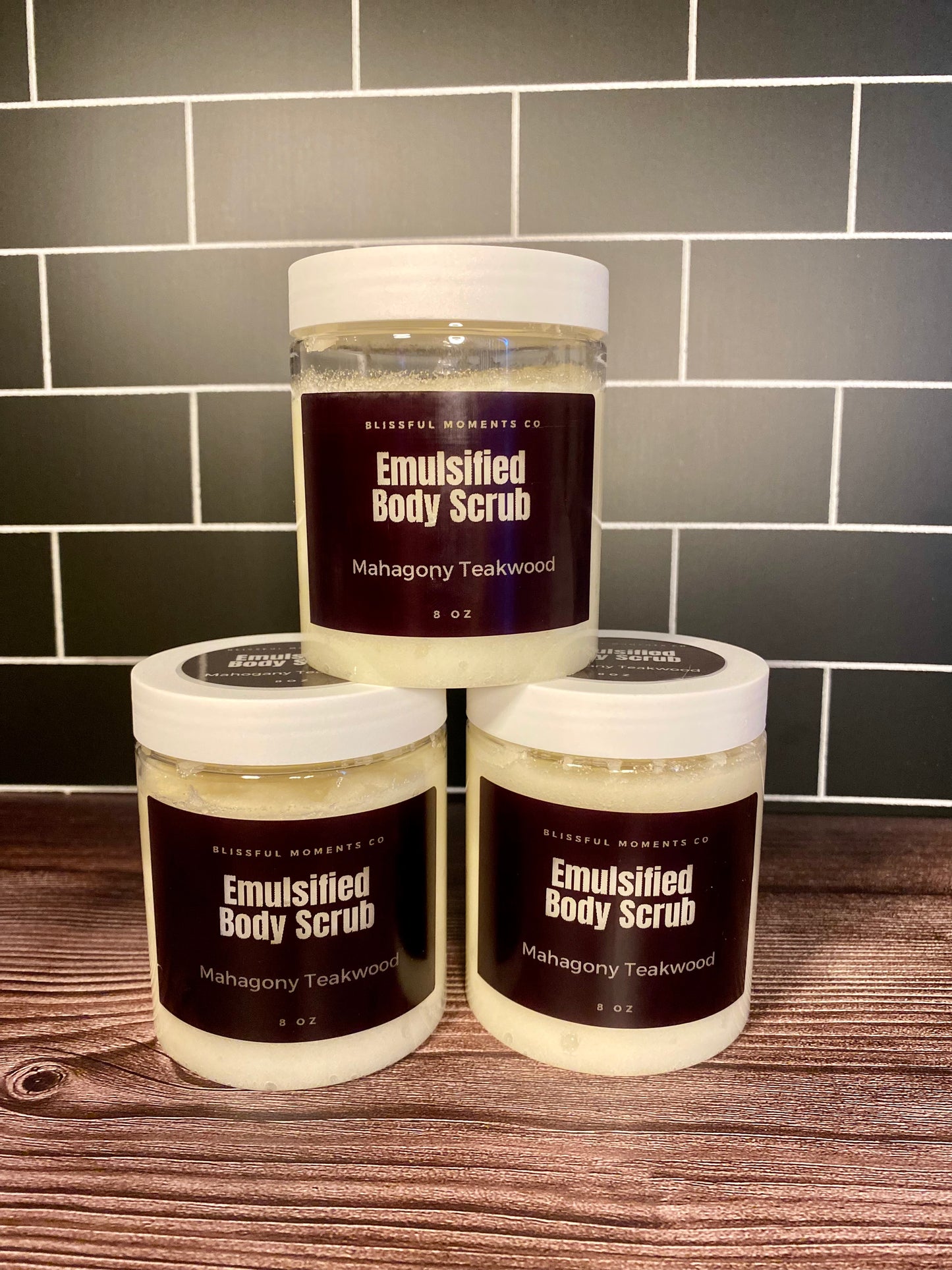 Mahogany Teakwood Vegan Body Scrub