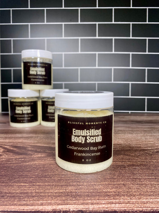 Cedarwood Bay Rum Vegan Body Scrub