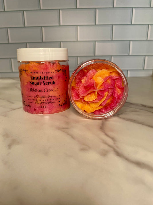 Hibiscus & Coconut Vegan Body Scrub