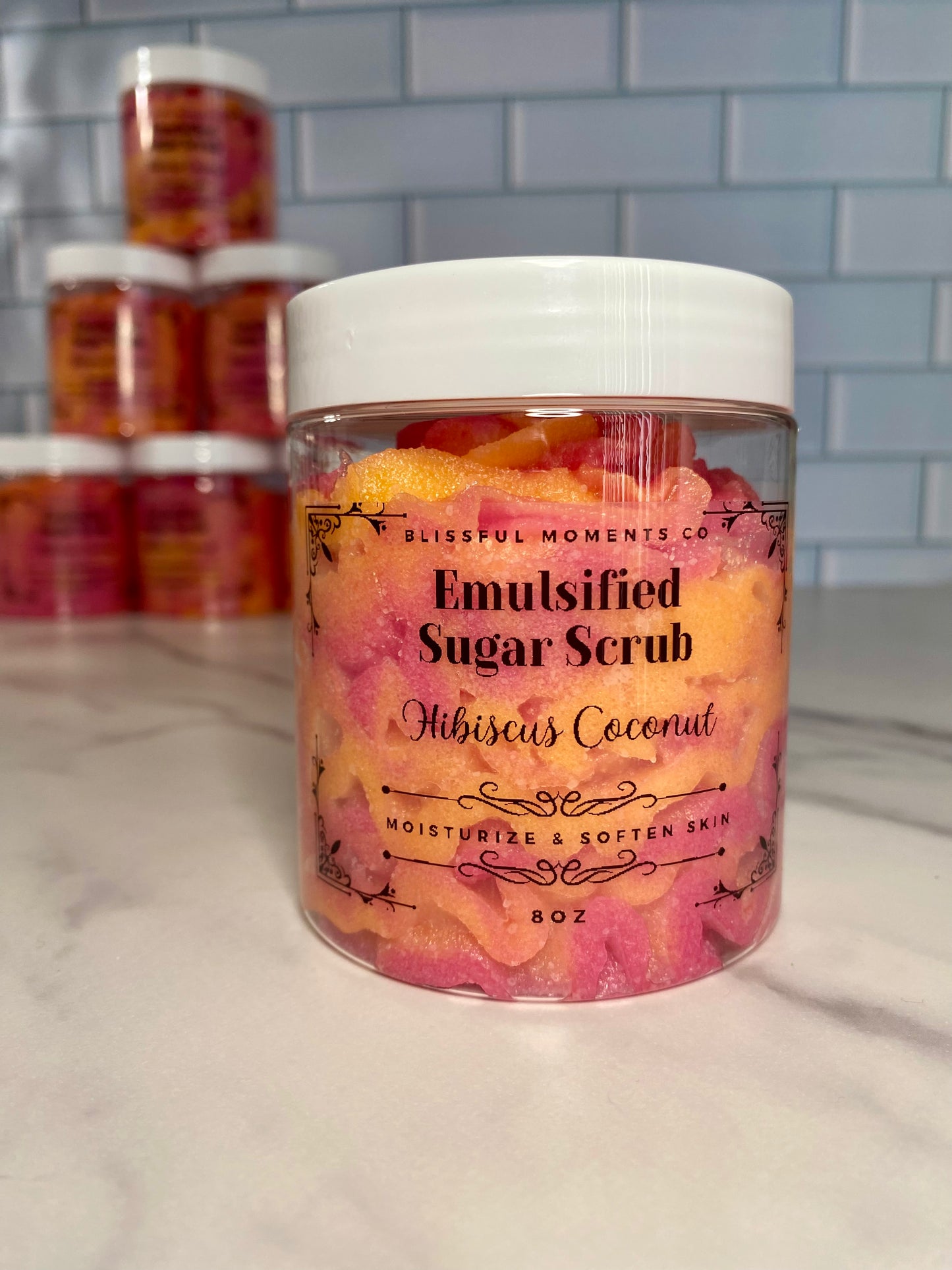 Hibiscus & Coconut Vegan Body Scrub